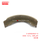 5-87832047-0 Rear Brake Shoe Kit 5878320470 Suitable for ISUZU NKR 4HK1