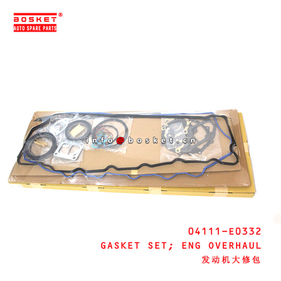 04111-E0332 Engine Overhaul Gasket Set for ISUZU HINO500 J08E