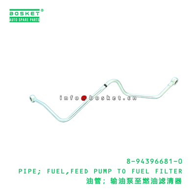 8-94396681-0 PIPE; FUEL,FEED PUMP TO FUEL FILTER suitable for ISUZU   8943966810