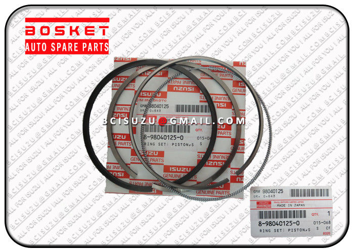 Isuzu FVR Parts 8980401250 8-98040125-0 Standard Piston Ring Set For ISUZU 4HK1 6HK1 Engine