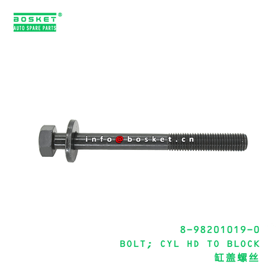 8-98201019-0 BOLT; CYL HD TO BLOCK ISUZU 4JJ1 4JH1 8982010190 के लिए उपयुक्त